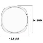 Carcasa cu protectie ecran din sticla securizata BizonMobile Felipe compatibila cu Samsung Galaxy Watch 8 40mm, Transparent 3 - lerato.ro