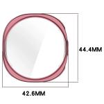 Carcasa cu protectie ecran din sticla securizata BizonMobile Felipe compatibila cu Samsung Galaxy Watch 8 40mm, Roz 3 - lerato.ro