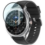 Folie sticla securizata Bizon Glass Watch Edge Hybrid compatibila cu Samsung Galaxy Watch 8 Classic 46mm, Negru 4 - lerato.ro