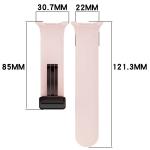 Curea Bizon Strap Watch Silicone L compatibila cu Samsung Galaxy Watch 8 40 / 44 / 46mm, Roz 3 - lerato.ro