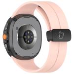 Curea Bizon Strap Watch Silicone L compatibila cu Samsung Galaxy Watch 8 40 / 44 / 46mm, Roz 5 - lerato.ro