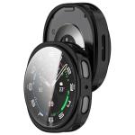 Carcasa cu protectie ecran din sticla securizata BizonMobile Felipe compatibila cu Samsung Galaxy Watch 8 44mm, Negru 8 - lerato.ro