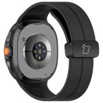 Curea Bizon Strap Watch Silicone L compatibila cu Samsung Galaxy Watch 8 40 / 44 / 46mm, Negru 5 - lerato.ro