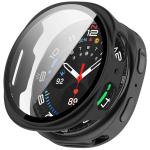 Carcasa cu protectie ecran din sticla securizata BizonMobile compatibila cu Samsung Galaxy Watch 8 44mm, Negru 2 - lerato.ro