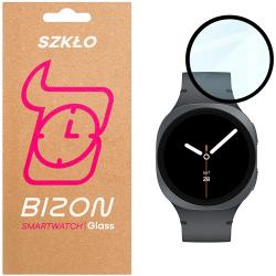 Folie sticla hibrid Bizon Glass Watch Edge Hybrid compatibila cu Samsung Galaxy Watch 8 40mm, Negru