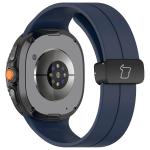 Curea Bizon Strap Watch Silicone L compatibila cu Samsung Galaxy Watch 8 40 / 44 / 46mm, Navy Blue 4 - lerato.ro
