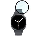 Folie sticla securizata Bizon Glass Watch Edge Hybrid compatibila cu Samsung Galaxy Watch 8 44mm, Negru 6 - lerato.ro