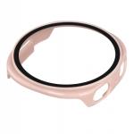 Carcasa cu protectie ecran din sticla securizata BizonMobile compatibila cu Samsung Galaxy Watch 8 44mm, Roz 7 - lerato.ro