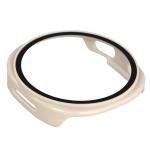 Carcasa cu protectie ecran din sticla securizata BizonMobile compatibila cu Samsung Galaxy Watch 8 44mm, Bej 8 - lerato.ro