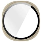 Carcasa cu protectie ecran din sticla securizata BizonMobile compatibila cu Samsung Galaxy Watch 8 44mm, Bej 9 - lerato.ro