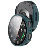 Carcasa cu protectie ecran din sticla securizata BizonMobile compatibila cu Samsung Galaxy Watch 8 44mm, Verde 5 - lerato.ro