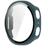 Carcasa cu protectie ecran din sticla securizata BizonMobile compatibila cu Samsung Galaxy Watch 8 44mm, Verde 4 - lerato.ro