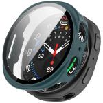 Carcasa cu protectie ecran din sticla securizata BizonMobile compatibila cu Samsung Galaxy Watch 8 44mm, Verde 2 - lerato.ro