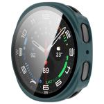 Carcasa cu protectie ecran din sticla securizata BizonMobile compatibila cu Samsung Galaxy Watch 8 44mm, Verde 6 - lerato.ro