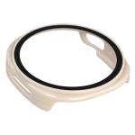 Carcasa cu protectie ecran din sticla securizata BizonMobile compatibila cu Samsung Galaxy Watch 8 40mm, Bej 9 - lerato.ro