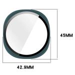 Carcasa cu protectie ecran din sticla securizata BizonMobile compatibila cu Samsung Galaxy Watch 8 40mm, Verde 3 - lerato.ro