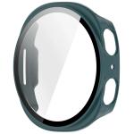 Carcasa cu protectie ecran din sticla securizata BizonMobile compatibila cu Samsung Galaxy Watch 8 40mm, Verde 4 - lerato.ro