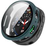 Carcasa cu protectie ecran din sticla securizata BizonMobile compatibila cu Samsung Galaxy Watch 8 40mm, Verde 2 - lerato.ro