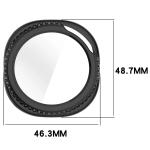 Carcasa cu protectie ecran din sticla securizata BizonMobile compatibila cu Samsung Galaxy Watch 8 Classic 46mm, Negru 3 - lerato.ro
