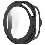 Carcasa cu protectie ecran din sticla securizata BizonMobile compatibila cu Samsung Galaxy Watch 8 Classic 46mm, Negru 4 - lerato.ro