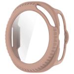 Carcasa cu protectie ecran din sticla securizata BizonMobile compatibila cu Samsung Galaxy Watch 8 Classic 46mm, Roz 4 - lerato.ro
