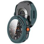 Carcasa cu protectie ecran din sticla securizata BizonMobile compatibila cu Samsung Galaxy Watch 8 Classic 46mm, Verde 5 - lerato.ro