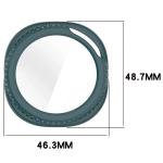 Carcasa cu protectie ecran din sticla securizata BizonMobile compatibila cu Samsung Galaxy Watch 8 Classic 46mm, Verde 3 - lerato.ro