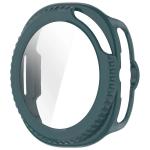 Carcasa cu protectie ecran din sticla securizata BizonMobile compatibila cu Samsung Galaxy Watch 8 Classic 46mm, Verde 4 - lerato.ro