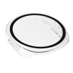 Carcasa cu protectie ecran din sticla securizata BizonMobile compatibila cu Samsung Galaxy Watch 8 40mm, Transparent 8 - lerato.ro