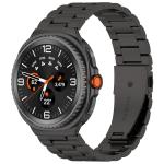 Curea din otel inoxidabil Bizon Strap Watch Aura compatibila cu Samsung Galaxy Watch 8 40 / 44 / 46mm, Negru 2 - lerato.ro