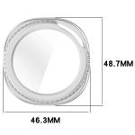 Carcasa cu protectie ecran din sticla securizata BizonMobile compatibila cu Samsung Galaxy Watch 8 Classic 46mm, Satin Silver 3 - lerato.ro