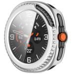 Carcasa cu protectie ecran din sticla securizata BizonMobile compatibila cu Samsung Galaxy Watch 8 Classic 46mm, Satin Silver 6 - lerato.ro