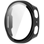 Carcasa cu protectie ecran din sticla securizata BizonMobile compatibila cu Samsung Galaxy Watch 8 40mm, Negru 3 - lerato.ro