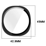 Carcasa cu protectie ecran din sticla securizata BizonMobile compatibila cu Samsung Galaxy Watch 8 40mm, Negru 4 - lerato.ro