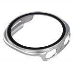 Carcasa cu protectie ecran din sticla securizata BizonMobile compatibila cu Samsung Galaxy Watch 8 40mm, Satin Silver 7 - lerato.ro