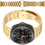Curea din otel inoxidabil Bizon Strap Watch Aura compatibila cu Samsung Galaxy Watch 8 40 / 44 / 46mm, Gold 4 - lerato.ro