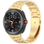 Curea din otel inoxidabil Bizon Strap Watch Aura compatibila cu Samsung Galaxy Watch 8 40 / 44 / 46mm, Gold 2 - lerato.ro
