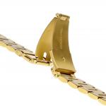 Curea din otel inoxidabil Bizon Strap Watch Aura compatibila cu Samsung Galaxy Watch 8 40 / 44 / 46mm, Gold 5 - lerato.ro