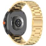 Curea din otel inoxidabil Bizon Strap Watch Aura compatibila cu Samsung Galaxy Watch 8 40 / 44 / 46mm, Gold 6 - lerato.ro