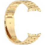 Curea din otel inoxidabil Bizon Strap Watch Aura compatibila cu Samsung Galaxy Watch 8 40 / 44 / 46mm, Gold 7 - lerato.ro
