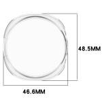 Carcasa cu protectie ecran din sticla securizata BizonMobile Felipe compatibila cu Samsung Galaxy Watch 8 44mm, Transparent 3 - lerato.ro