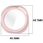 Carcasa cu protectie ecran din sticla securizata BizonMobile compatibila cu Samsung Galaxy Watch 8 Classic 46mm, Satin Pink 3 - lerato.ro