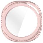 Carcasa cu protectie ecran din sticla securizata BizonMobile compatibila cu Samsung Galaxy Watch 8 Classic 46mm, Satin Pink 9 - lerato.ro