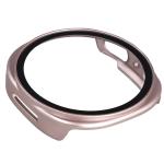 Carcasa cu protectie ecran din sticla securizata BizonMobile compatibila cu Samsung Galaxy Watch 8 40mm, Satin Pink 8 - lerato.ro