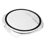 Carcasa cu protectie ecran din sticla securizata BizonMobile compatibila cu Samsung Galaxy Watch 8 44mm, Transparent 8 - lerato.ro