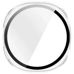 Carcasa cu protectie ecran din sticla securizata BizonMobile compatibila cu Samsung Galaxy Watch 8 44mm, Transparent 9 - lerato.ro