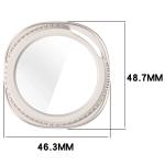 Carcasa cu protectie ecran din sticla securizata BizonMobile compatibila cu Samsung Galaxy Watch 8 Classic 46mm, Champagne 3 - lerato.ro