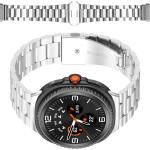 Curea din otel inoxidabil Bizon Strap Watch Aura compatibila cu Samsung Galaxy Watch 8 40 / 44 / 46mm, Silver 7 - lerato.ro