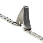 Curea din otel inoxidabil Bizon Strap Watch Aura compatibila cu Samsung Galaxy Watch 8 40 / 44 / 46mm, Silver 4 - lerato.ro