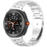 Curea din otel inoxidabil Bizon Strap Watch Aura compatibila cu Samsung Galaxy Watch 8 40 / 44 / 46mm, Silver 2 - lerato.ro